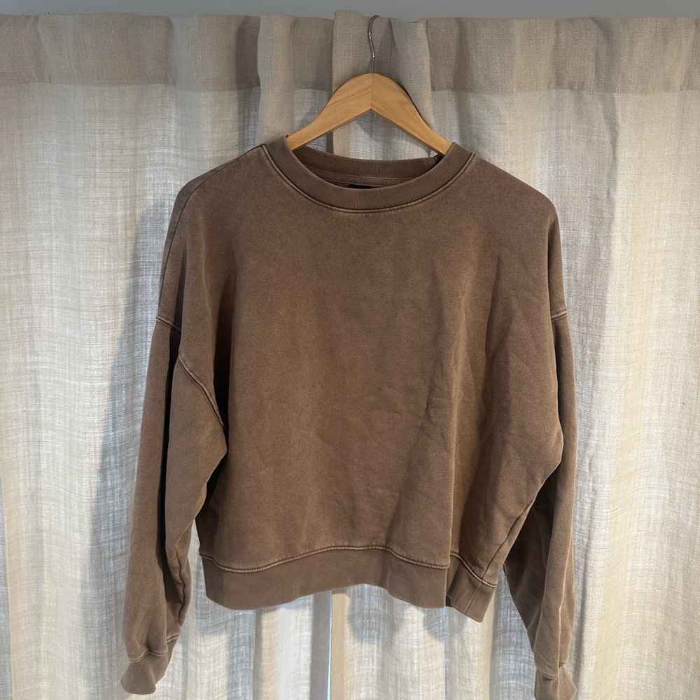 GAP Brown Crewneck Sweatshirt - Relaxed Fit